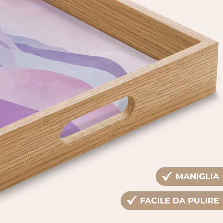 Vassoio - Astratto - Colline - Paesaggio - Viola — 8