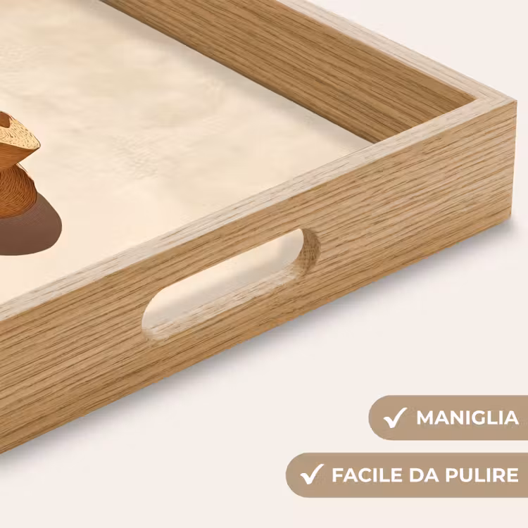 Vassoio - Cappello - Minimalista - Ombra - Beige — 8