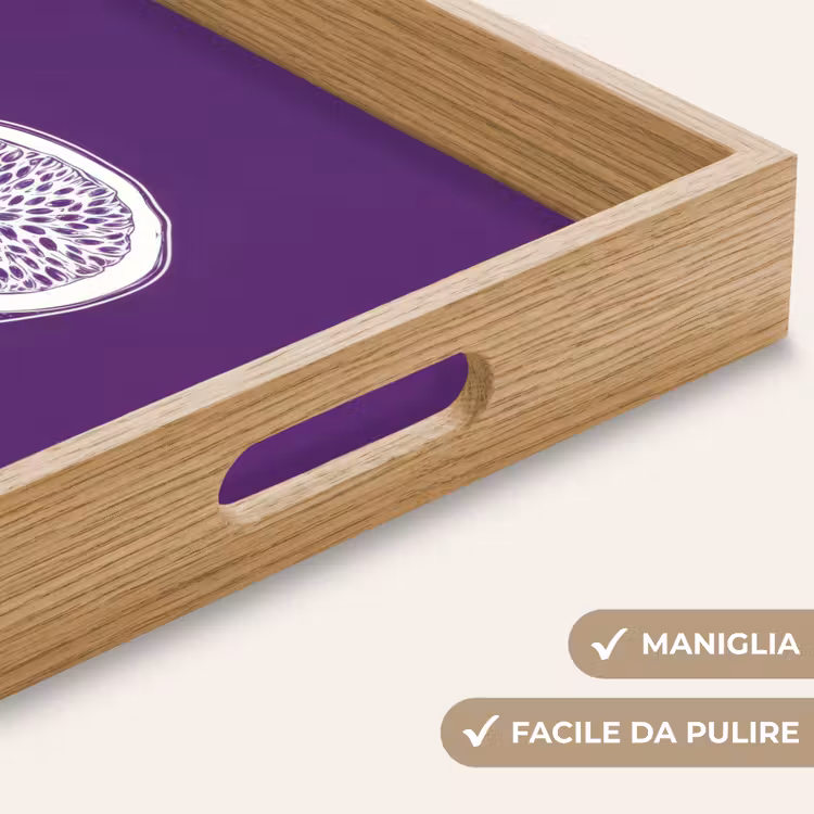 Vassoio - Frutto della passione - Semi - Viola - Minimalista — 8