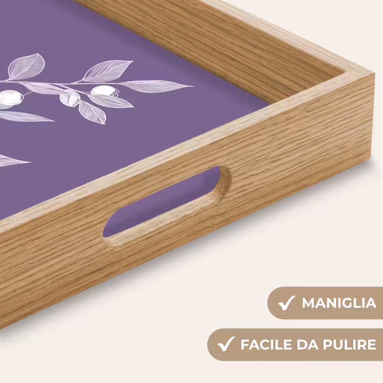 Vassoio - Ramo - Ornamentale - Foglie - Minimalista — 8