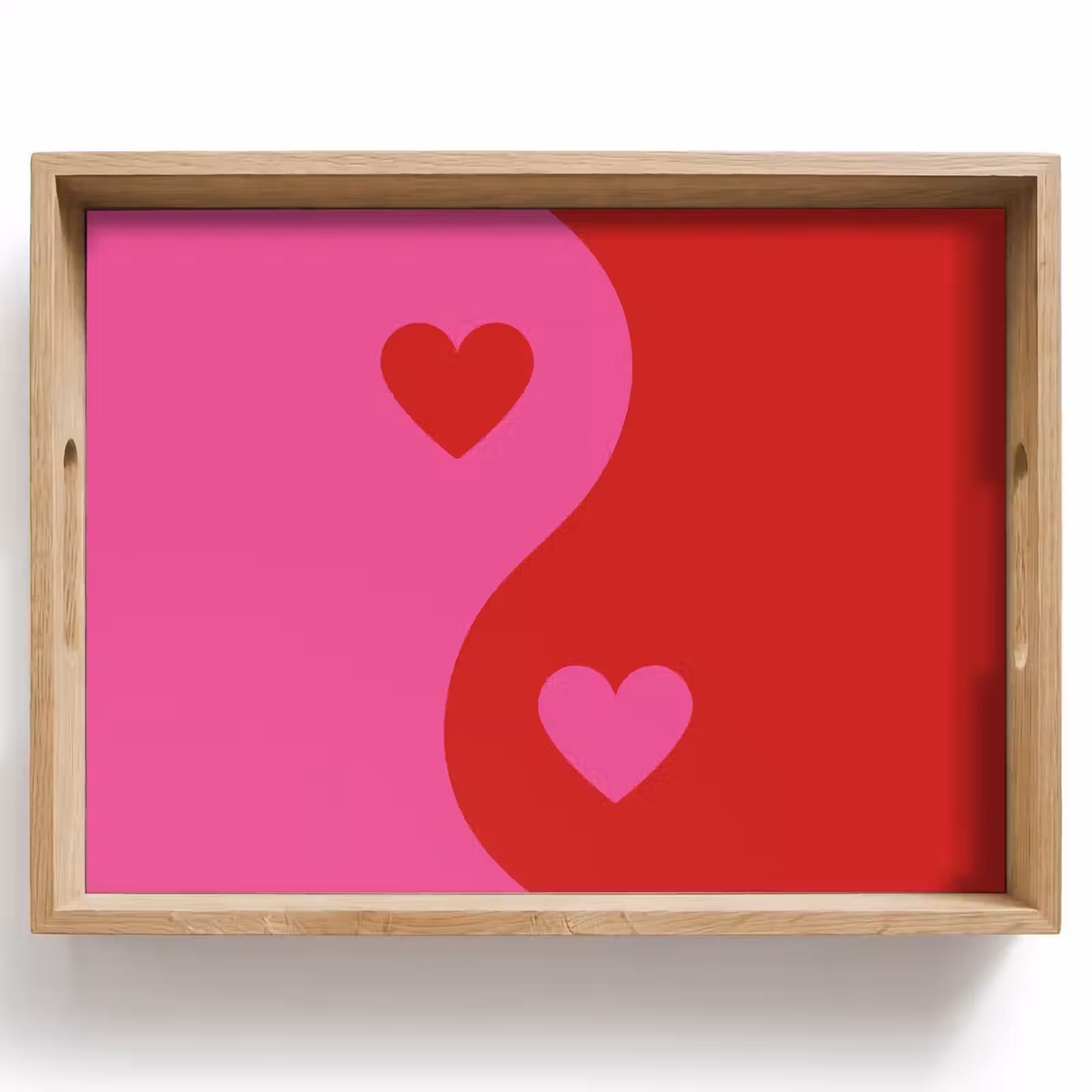 Vassoio - Minimalista - Rosso - Rosa - Cuori — 1