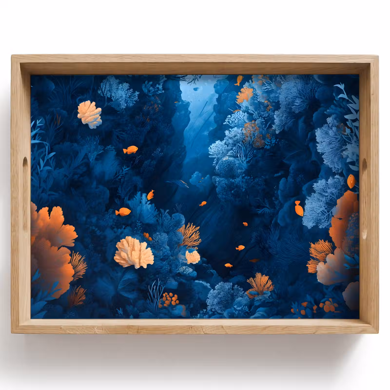 Vassoio - Barriera corallina - Pesce - Oceano - Blu — 1