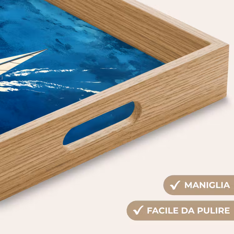 Vassoio - Barca a vela - Acqua - Astratto - Ombra — 8