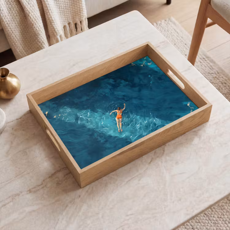 Vassoio - Donna - Acqua - Bikini - Arancione — 2