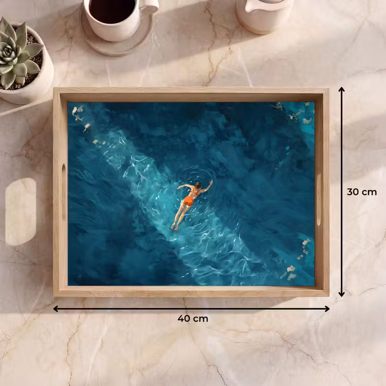 Vassoio - Donna - Acqua - Bikini - Arancione — 7