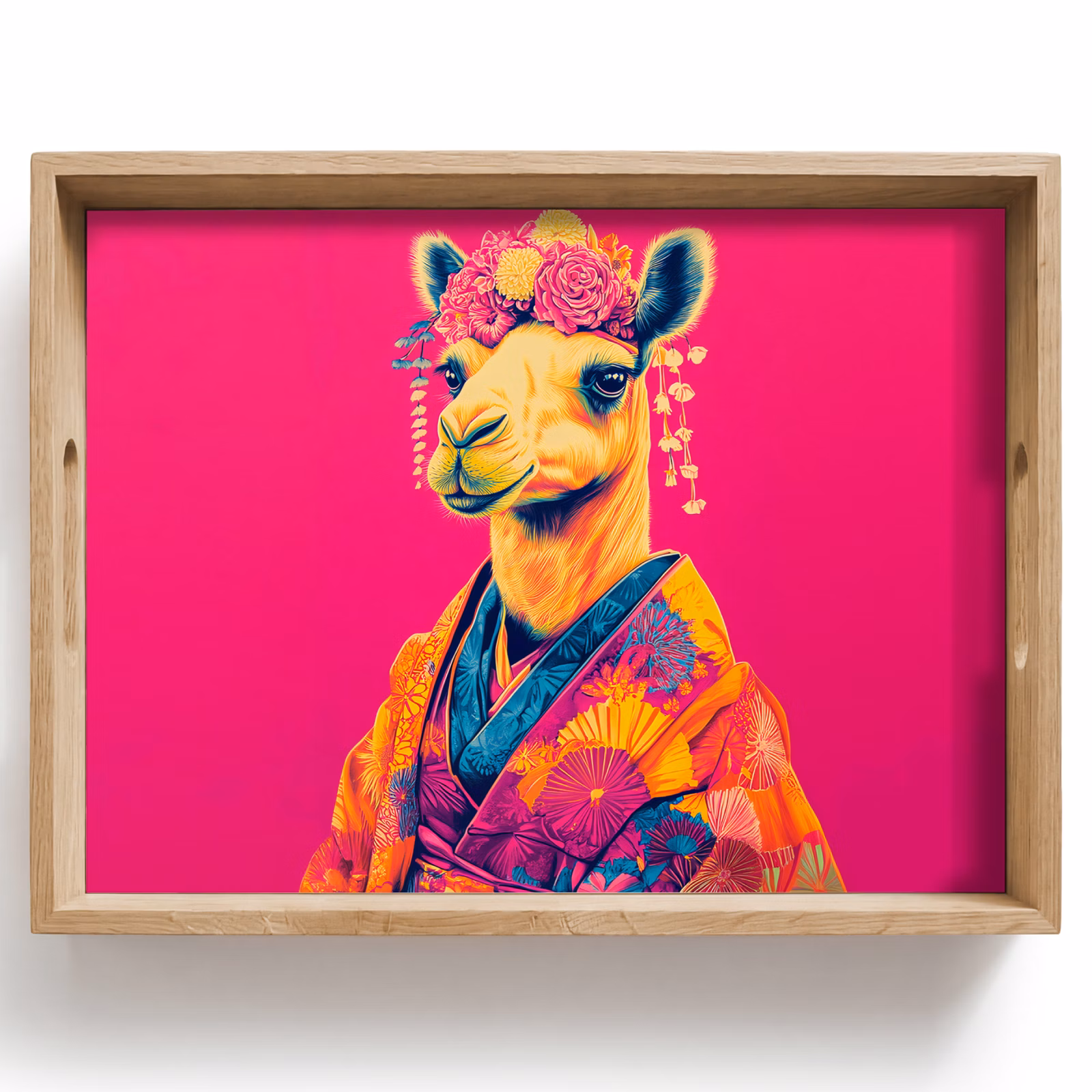Vassoio - Cammello - Fiori - Kimono - Ventagli — 1