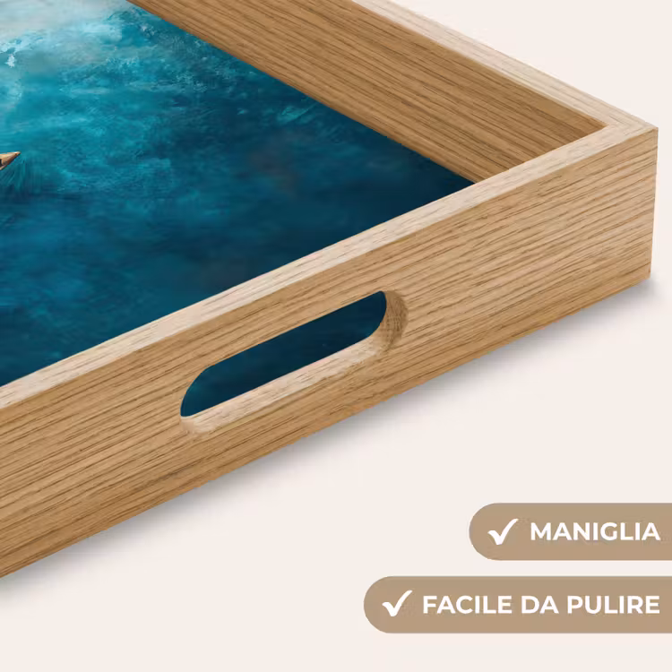 Vassoio - Barca - Acqua - Blu — 8