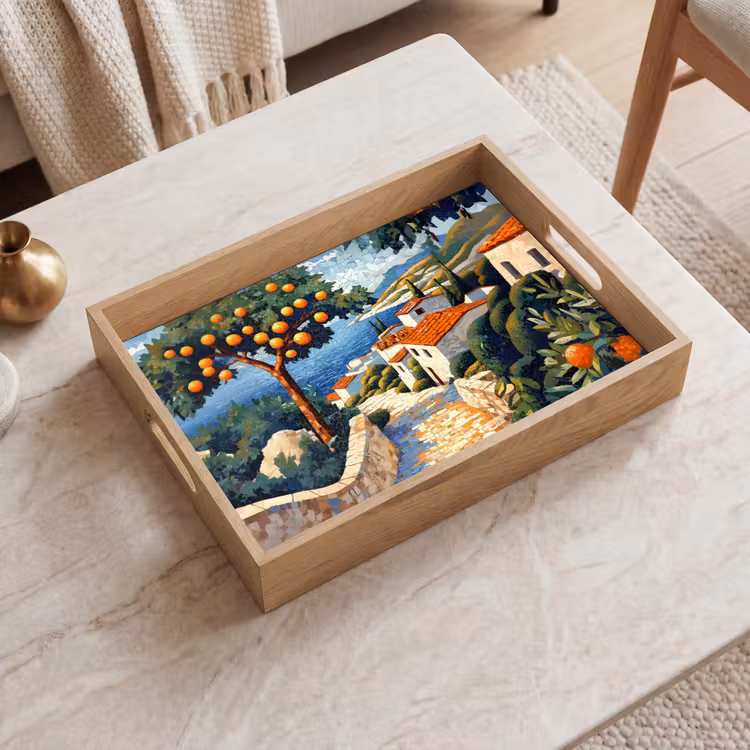 Vassoio - Case - Mosaico - Aranci - Mare — 2