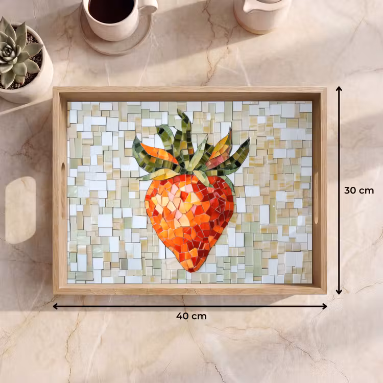 Vassoio - Fragola - Rosso - Mosaico - Frutta — 7