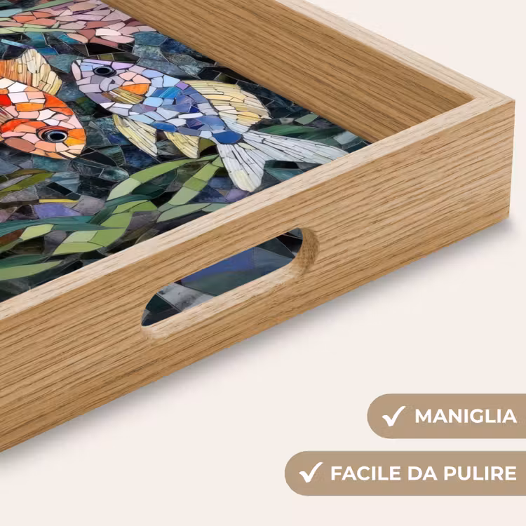Vassoio - Pesce - Corallo - Mare - Mosaico — 8