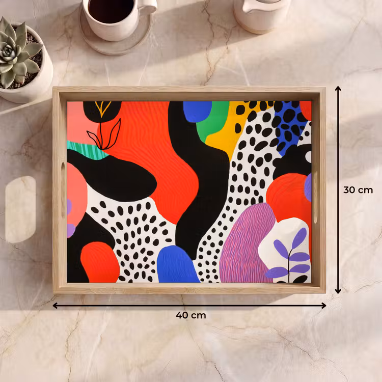 Vassoio - Astratto - Forme - Colori - Puntini — 7