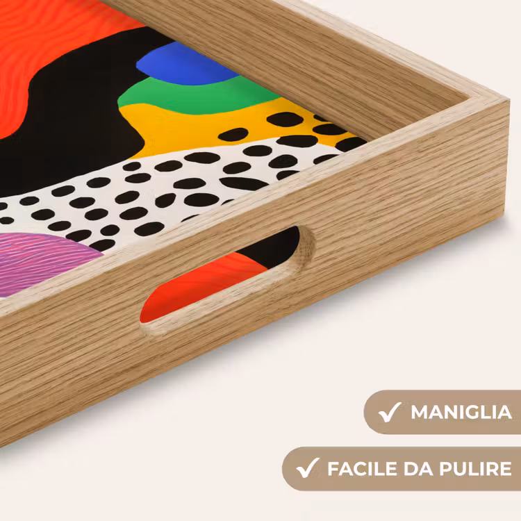 Vassoio - Astratto - Forme - Colori - Puntini — 8
