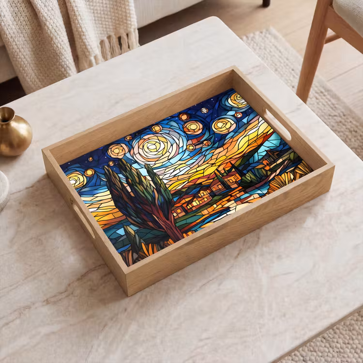 Vassoio - Cielo - Stelle - Mosaico - Case — 2