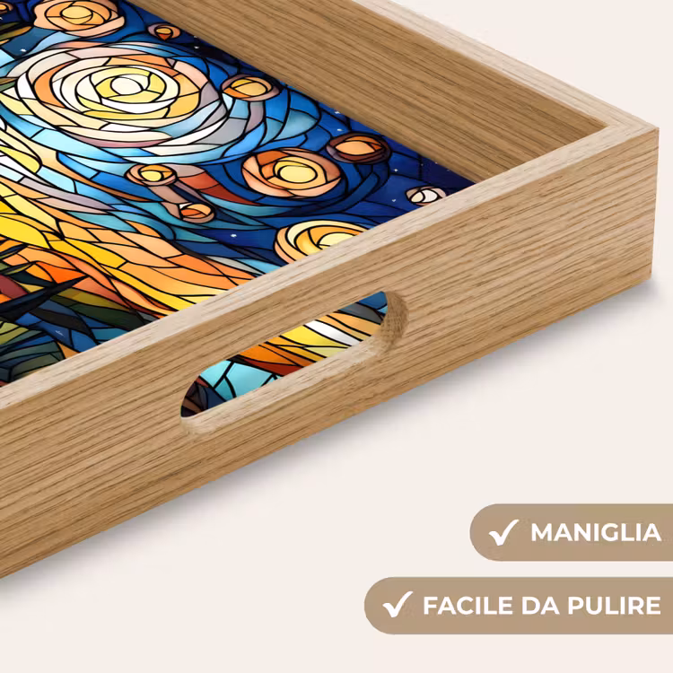 Vassoio - Cielo - Stelle - Mosaico - Case — 8