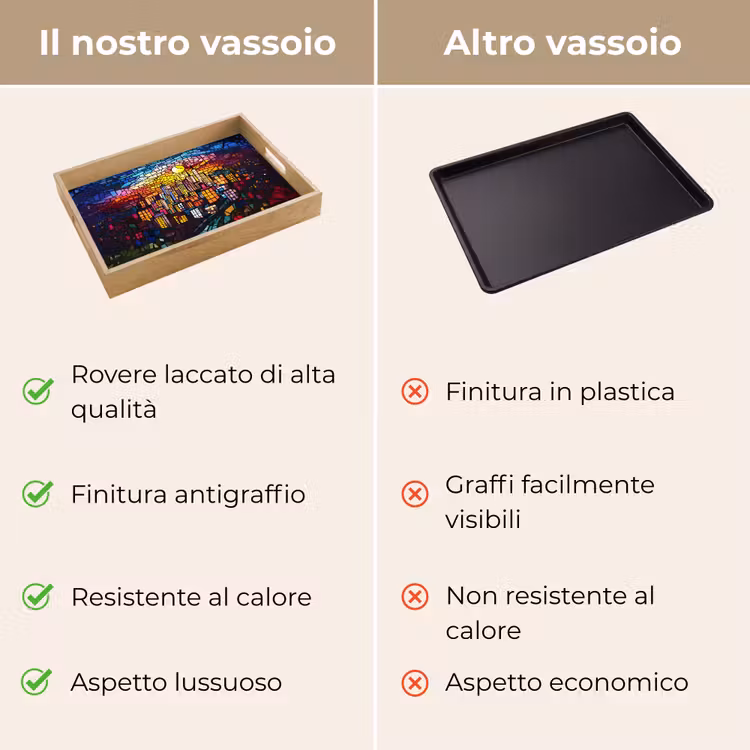 Vassoio - Città - Luna - Mosaico - Colorato — 9