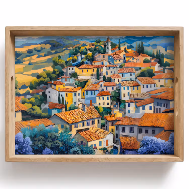 Vassoio - Villaggio - Colline - Paesaggio - Alberi — 1