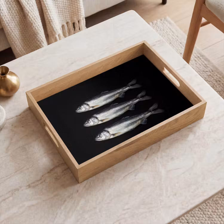Vassoio - Aringa - Pesce - Nero — 2
