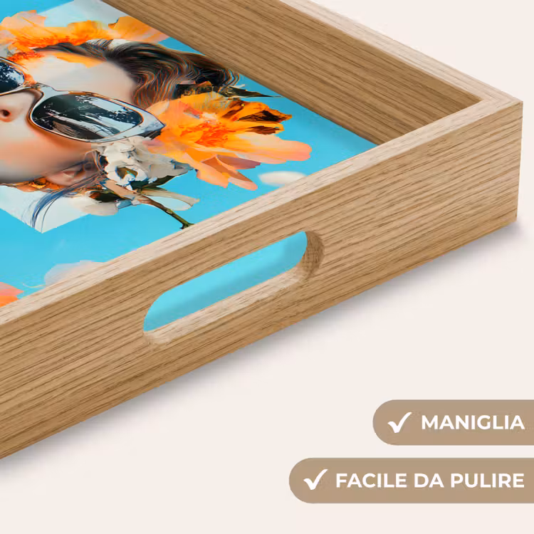 Vassoio - Fiori - Donna - Occhiali da sole - Blu — 8