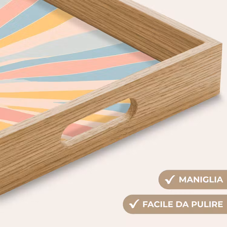 Vassoio - Illustrazione - Sole - Colori pastello — 8