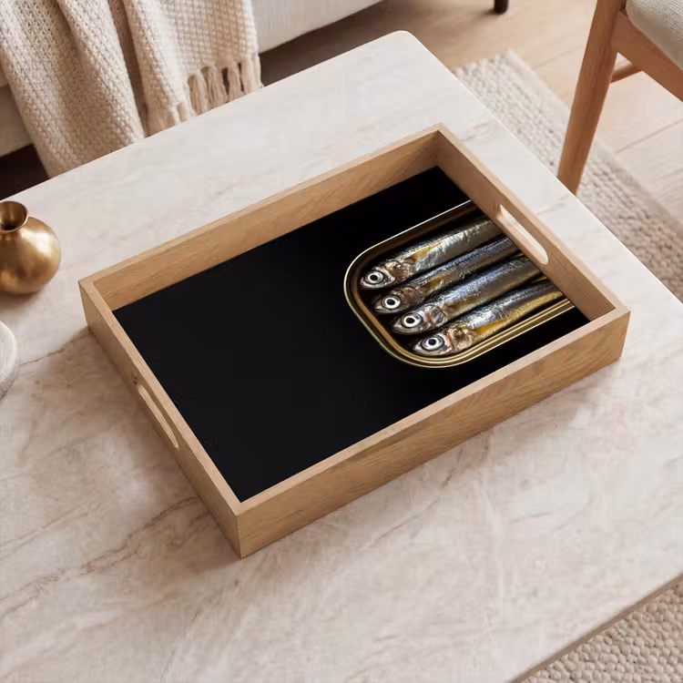 Vassoio - Sardine - Lattina - Nero - Pesce — 2
