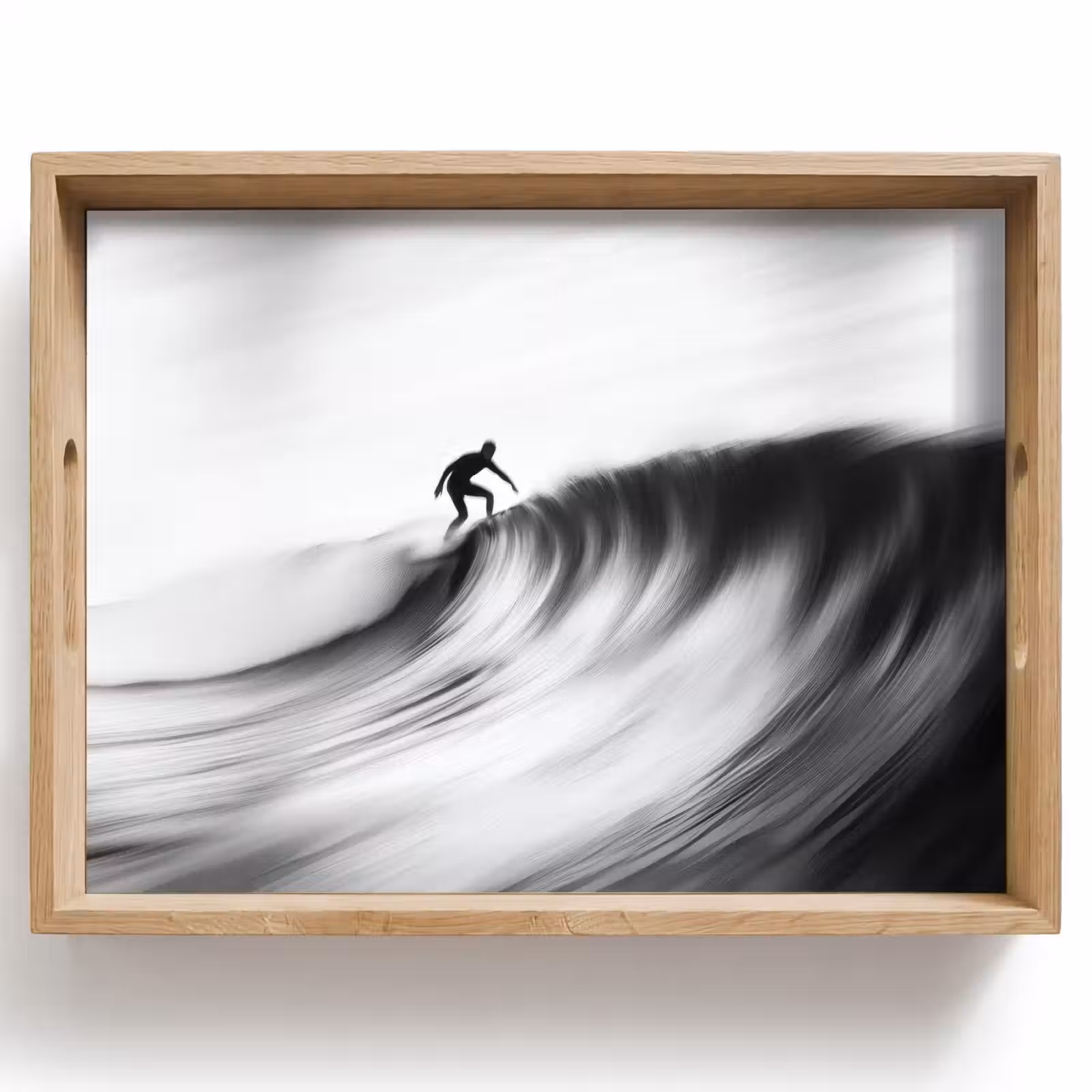 Vassoio - Surfer - Onda - Sbiadito - Nero — 1