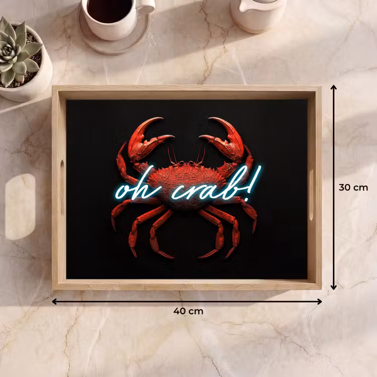 Vassoio - Granchio - Rosso - Neon - Citazione — 7