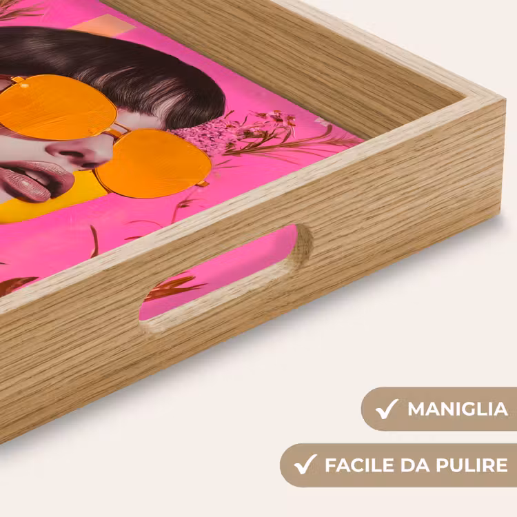 Vassoio - Occhiali da sole - Arancione - Donna - Piante — 8