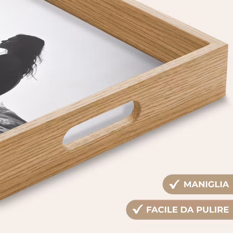 Vassoio - Silhouette - Donna - Tavola da surf - Acqua — 8
