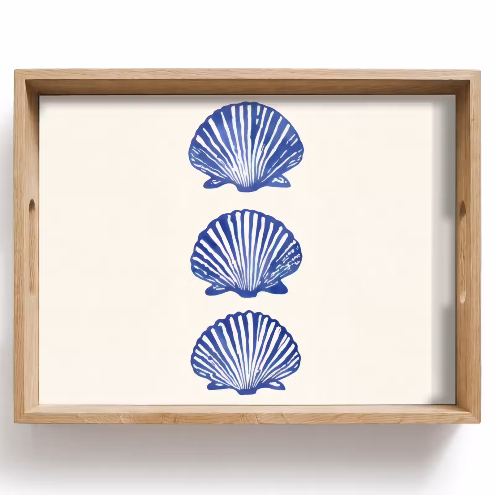 Vassoio - Conchiglie - Blu - Modello — 1