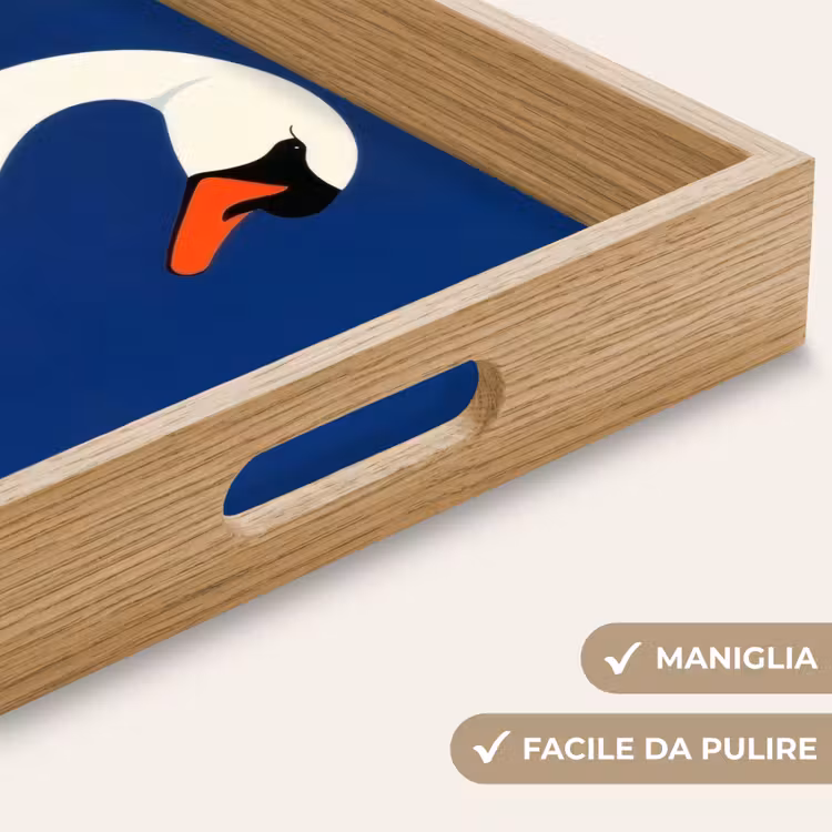 Vassoio - Cigno - Bianco - Becco - Illustrazione — 8