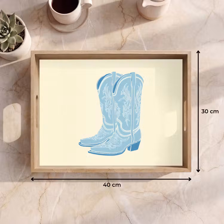Vassoio - Illustrazione - Stivali da cowboy - Modello — 7