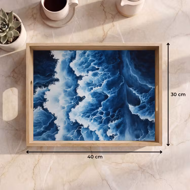 Vassoio - Onde - Blu - Schiuma — 7