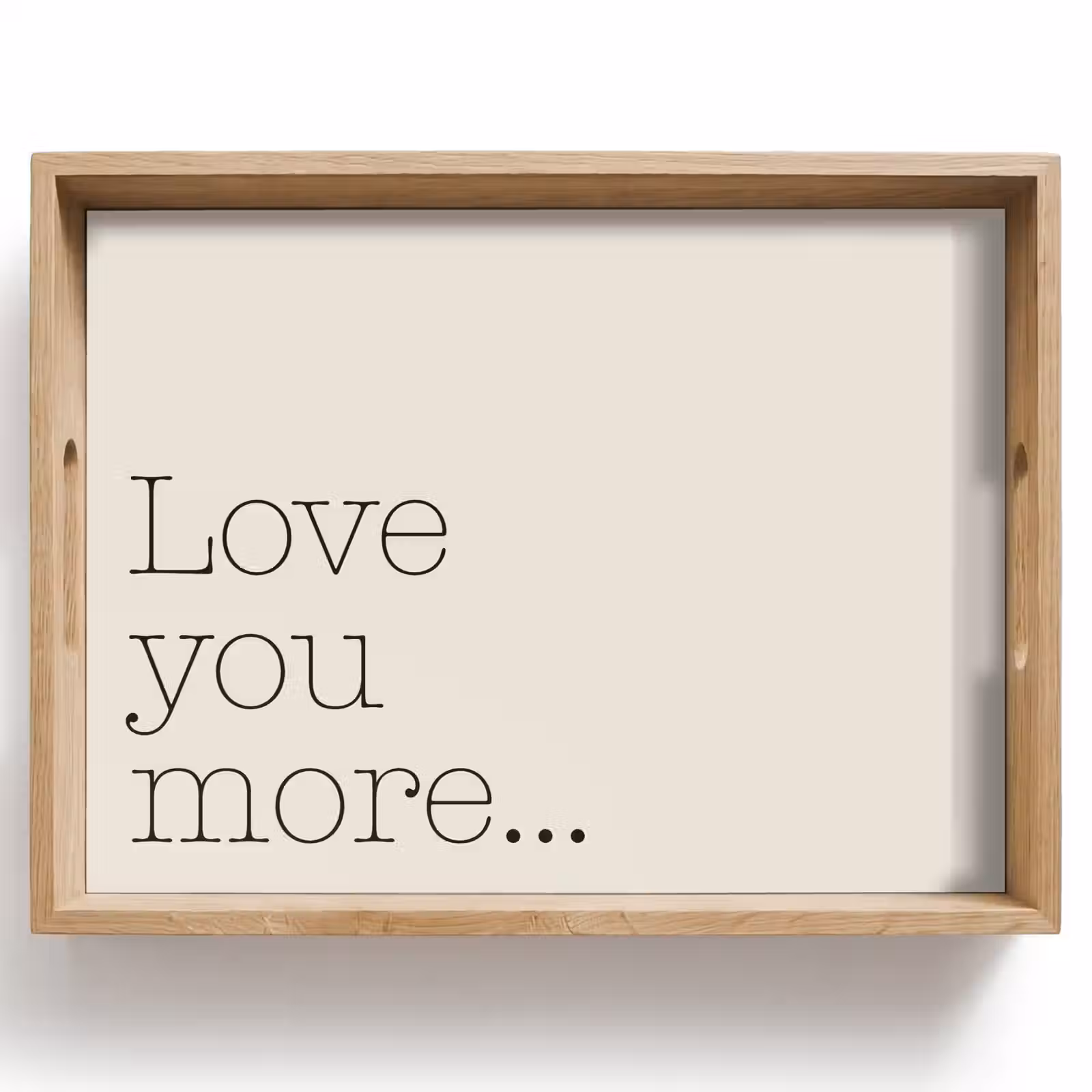 Vassoio - Minimalista - Amore - Beige — 1