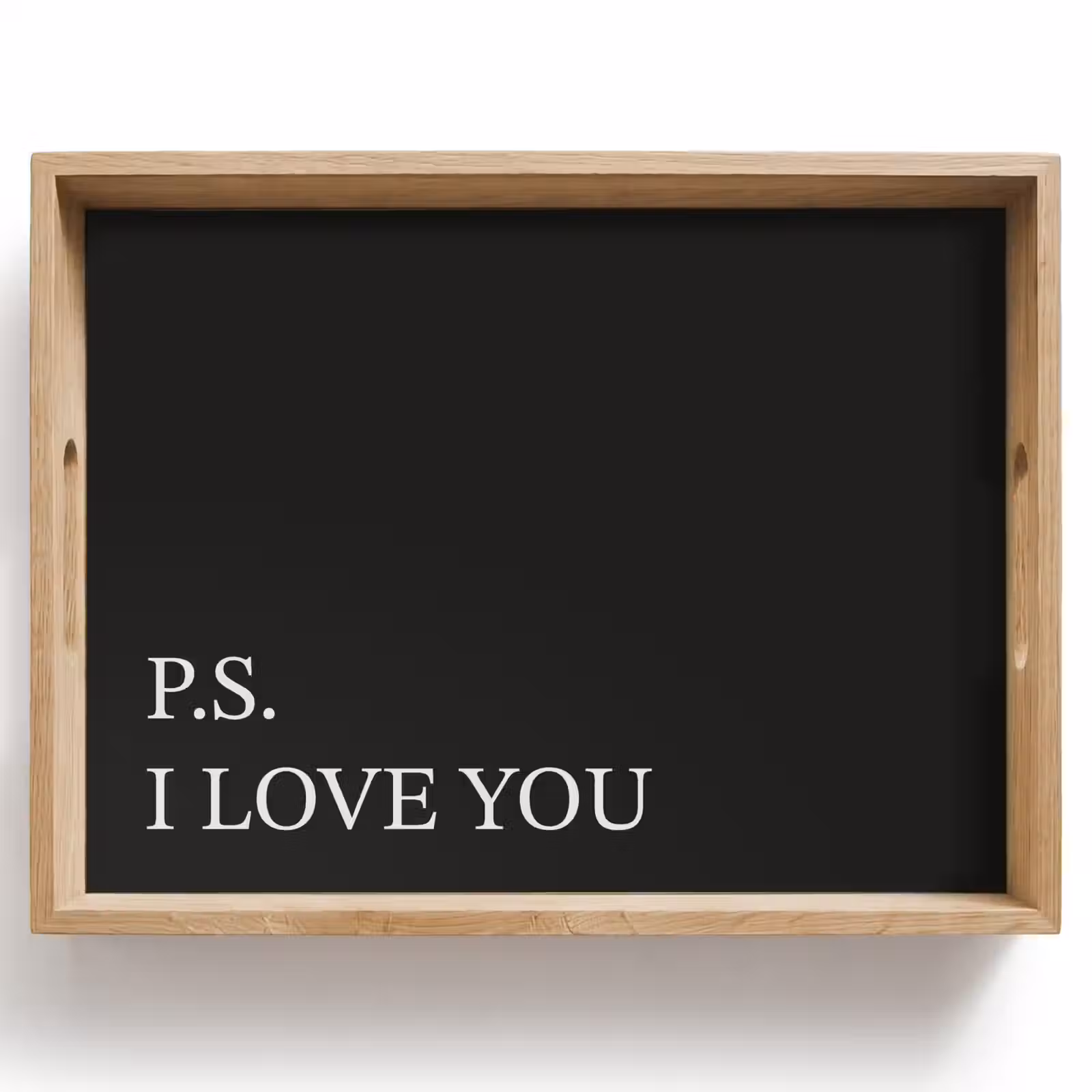 Vassoio - Nero - Minimalista - San Valentino — 1