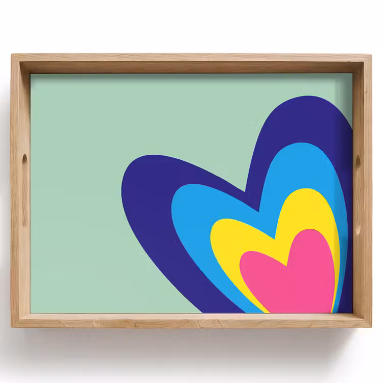 Vassoio - Cuori - Colorati - San Valentino — 1