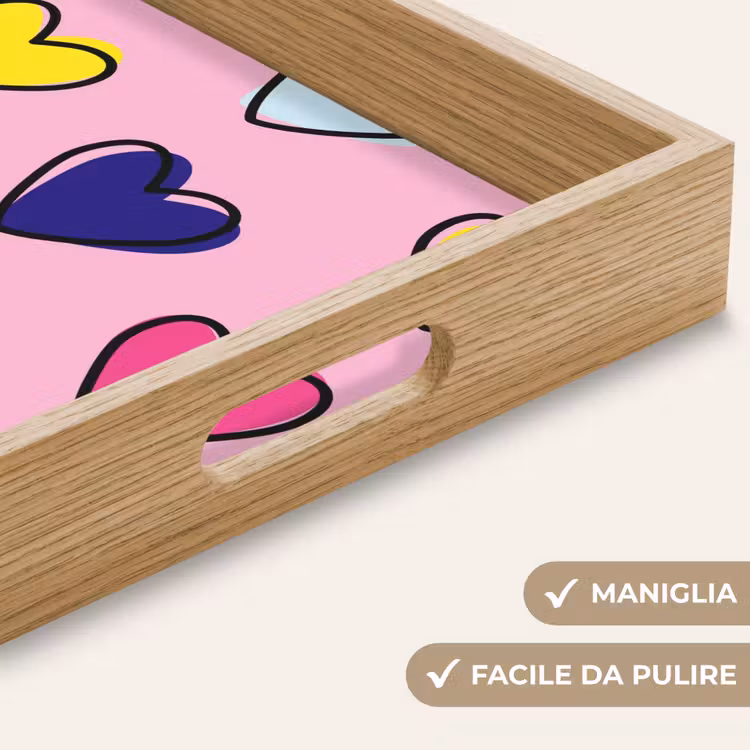 Vassoio - Cuori - San Valentino - Motivo - Colorato — 8