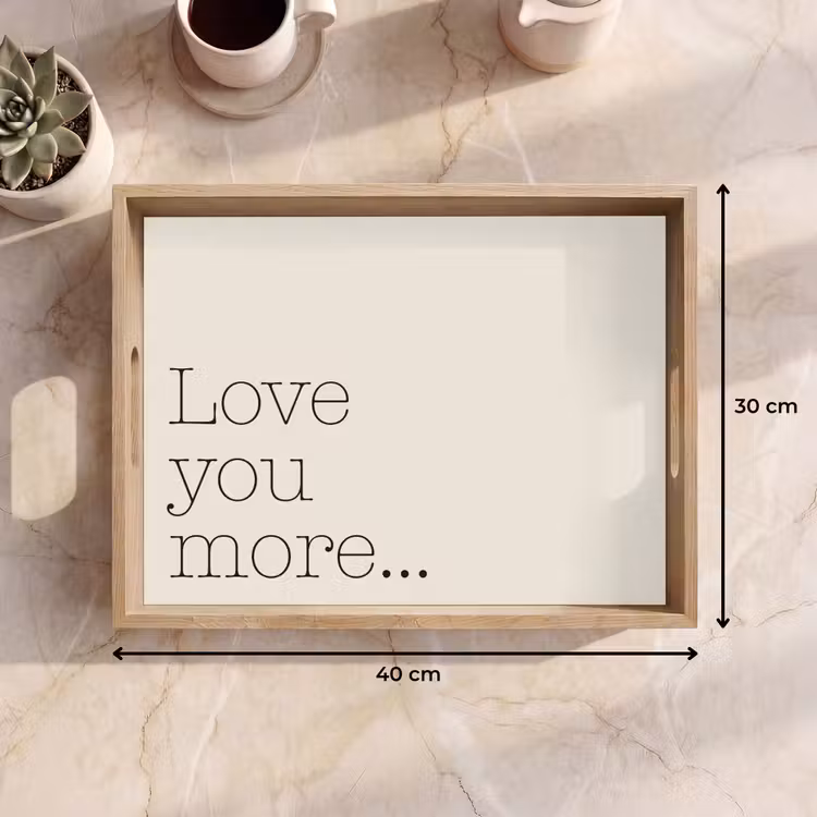 Vassoio - Minimalista - Amore - Beige — 7