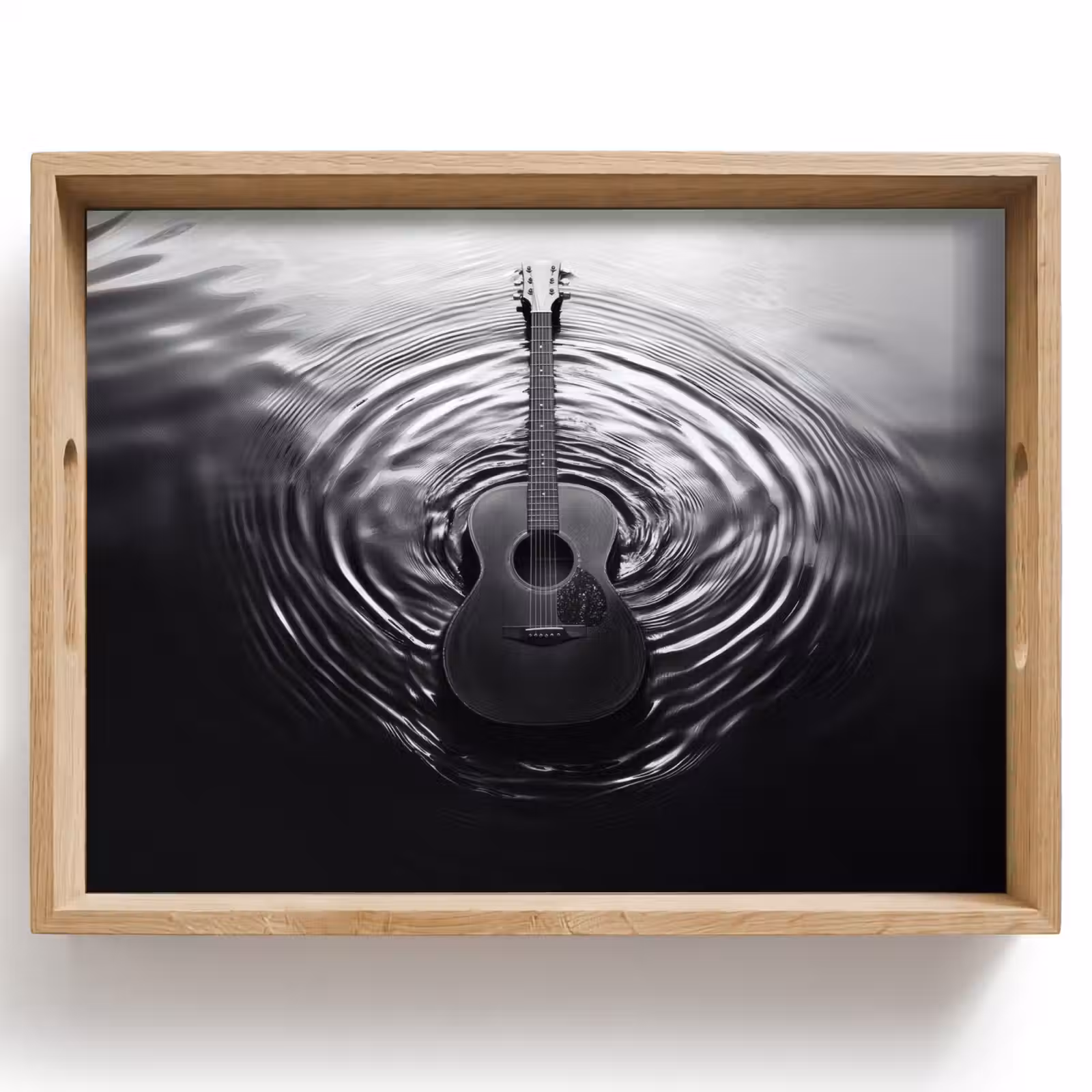 Vassoio - Chitarra - Legno - Acqua — 1