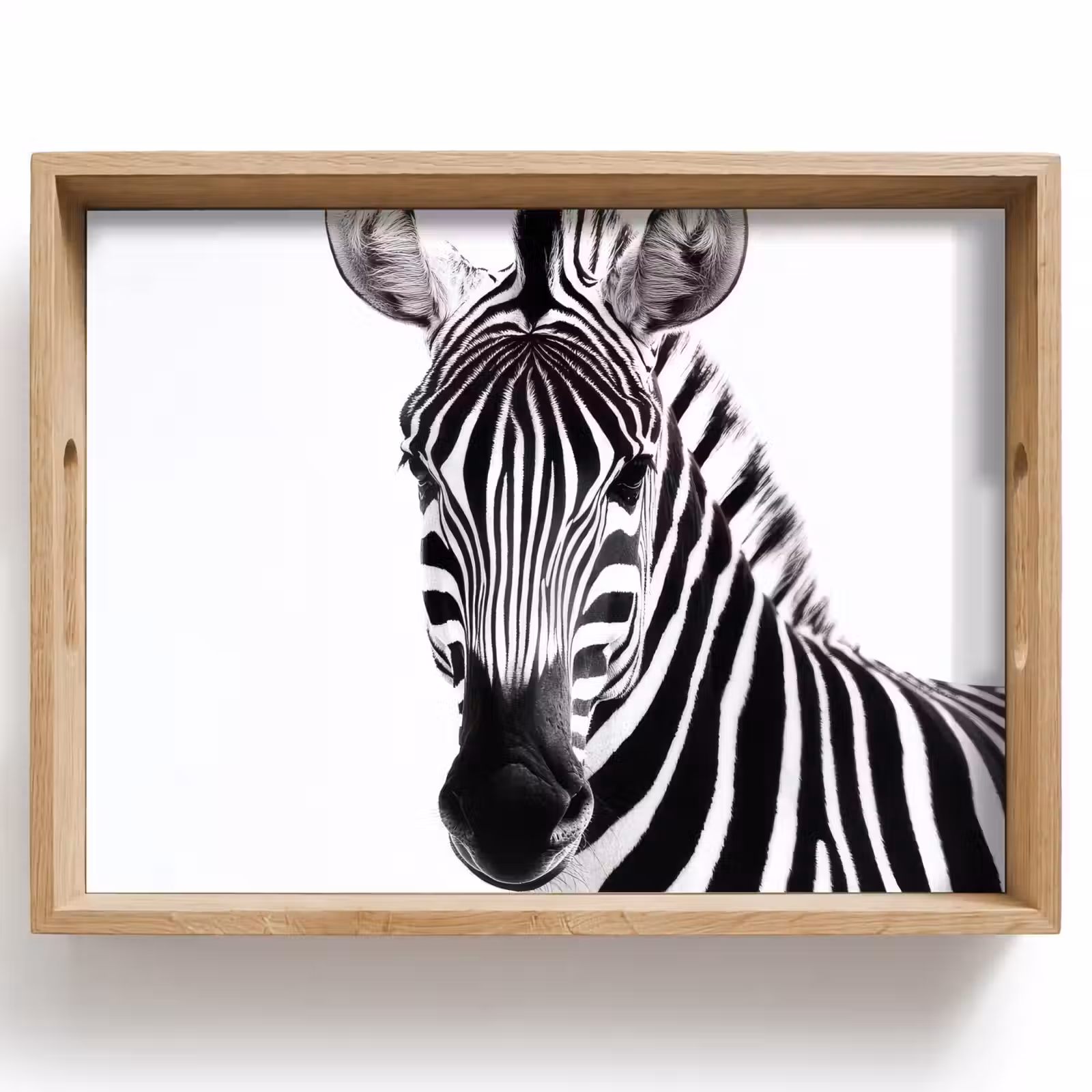 Vassoio - Zebra - Primo piano - Nero - Strisce — 1