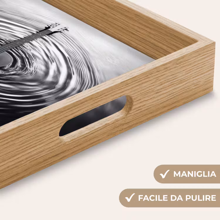 Vassoio - Chitarra - Legno - Acqua — 8
