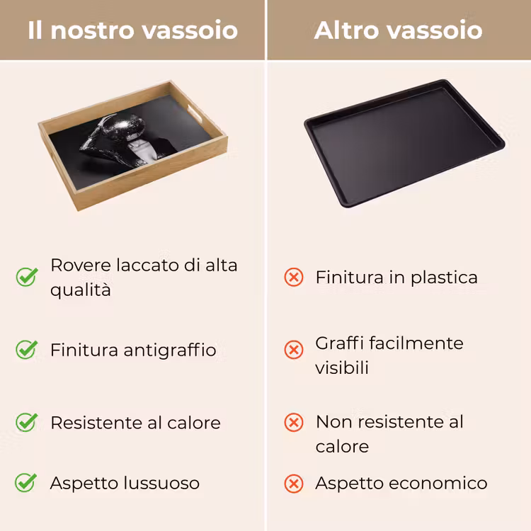 Vassoio - Discoball - Face - Glamour - Nero — 9