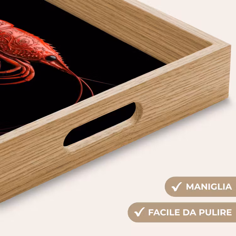 Vassoio - Gambero - Rosso - Animali — 8