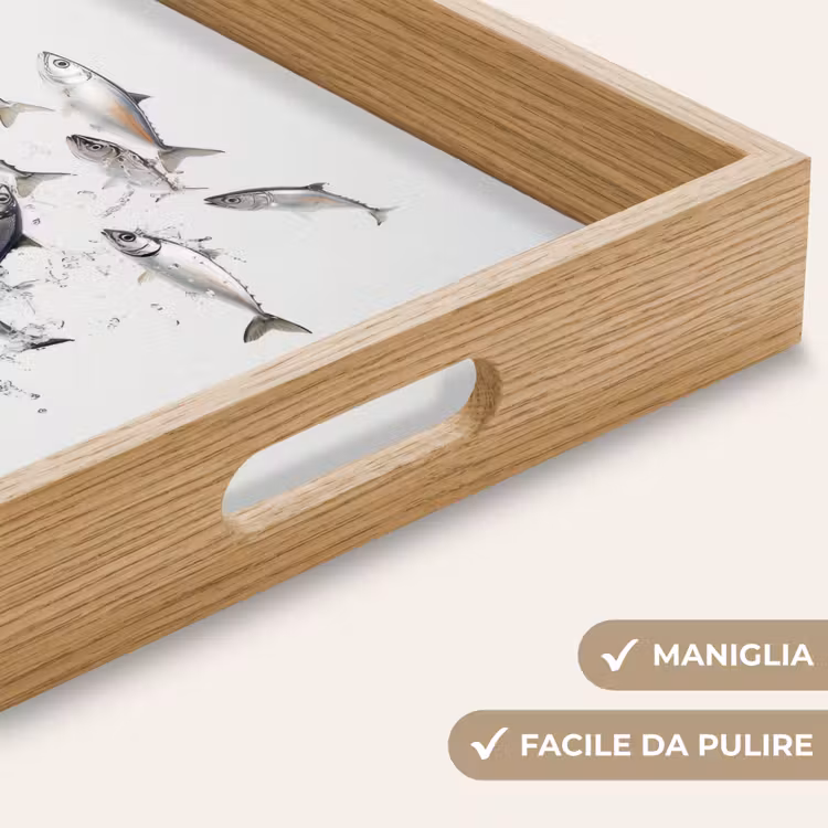 Vassoio - Pesce - Acqua - Bianco — 8