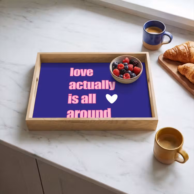 Vassoio - Testo - San Valentino - Amore - Blu — 3