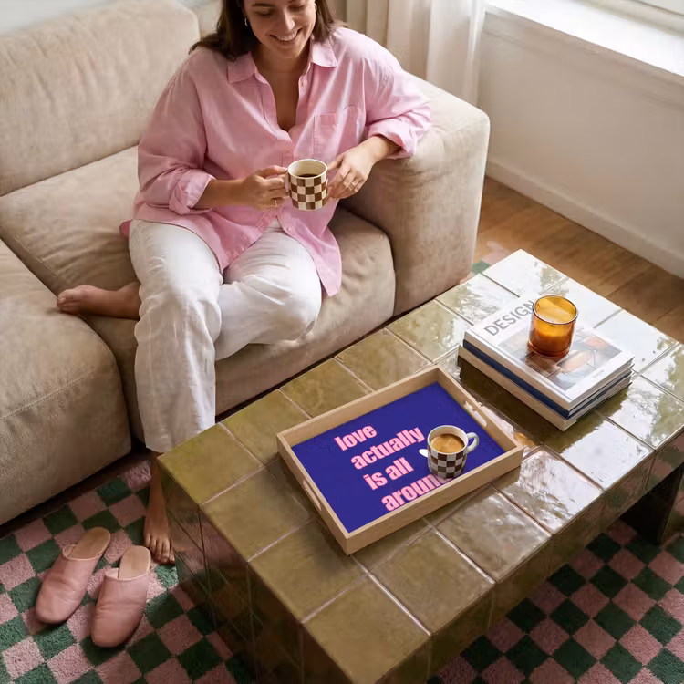 Vassoio - Testo - San Valentino - Amore - Blu — 4