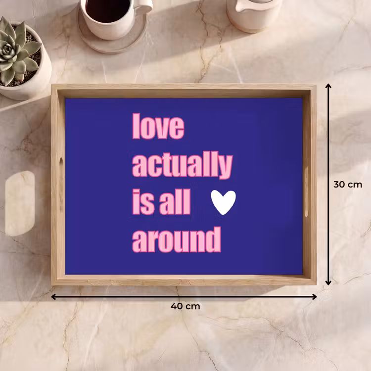 Vassoio - Testo - San Valentino - Amore - Blu — 7