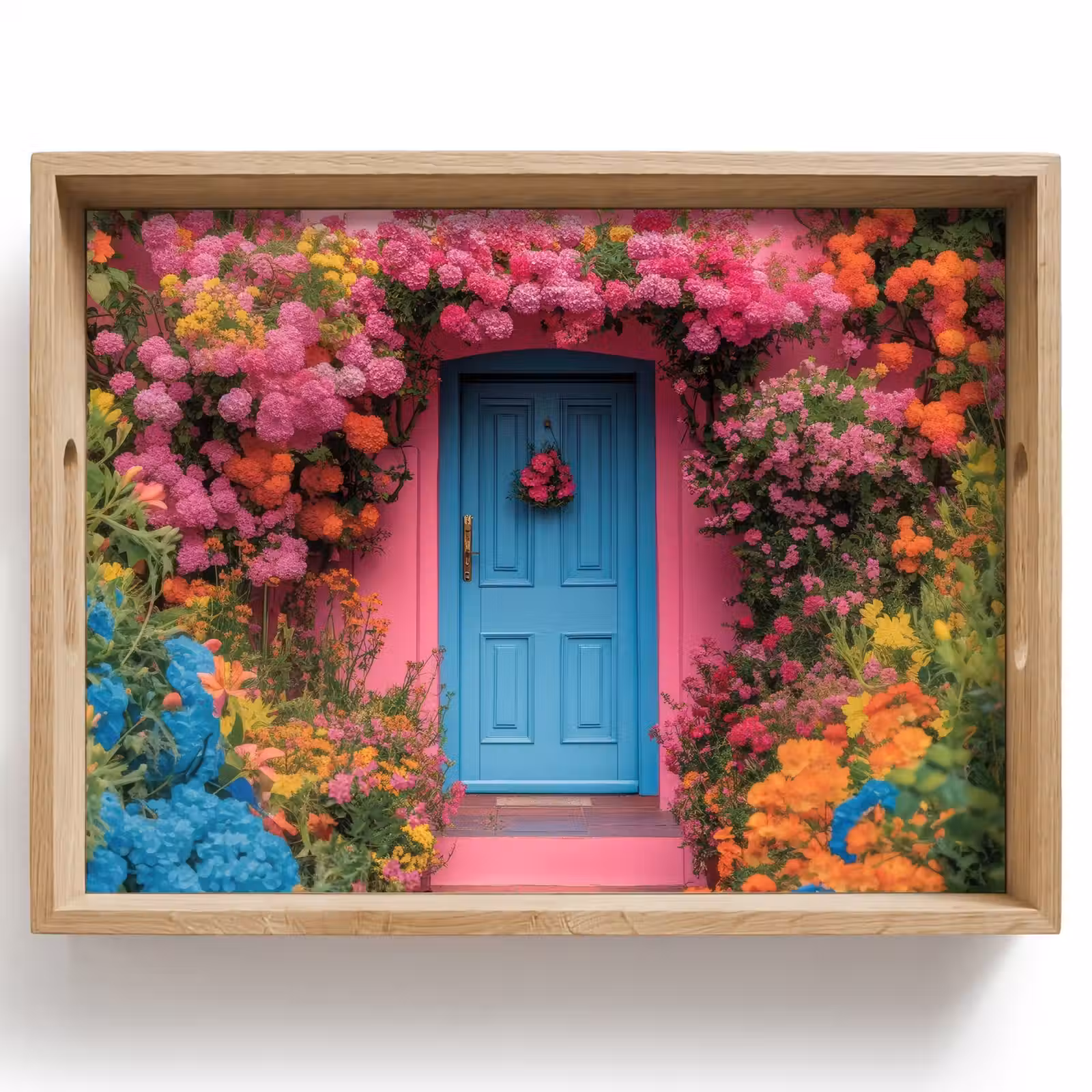 Vassoio - Fiori - Porta - Rosa — 1