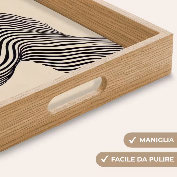 Vassoio - Ondulato - Linee - Astratto - Silhouette — 8