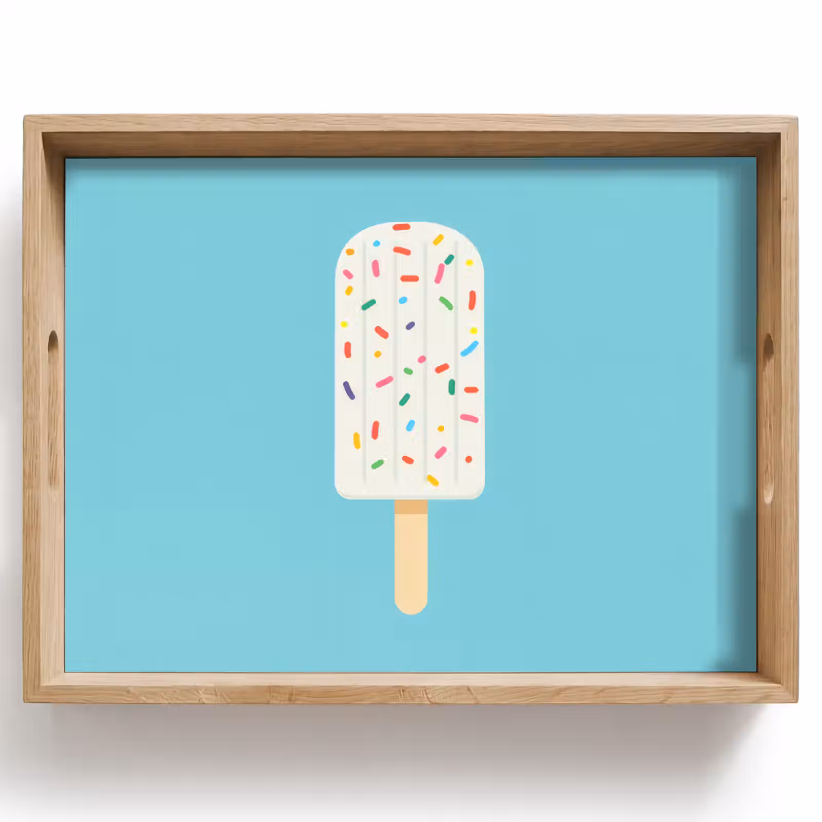 Vassoio - Gelato - Bastoncino - Spolverini - Azzurro — 1