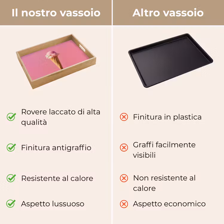 Vassoio - Corno - Paletta per gelato - Rosa — 9